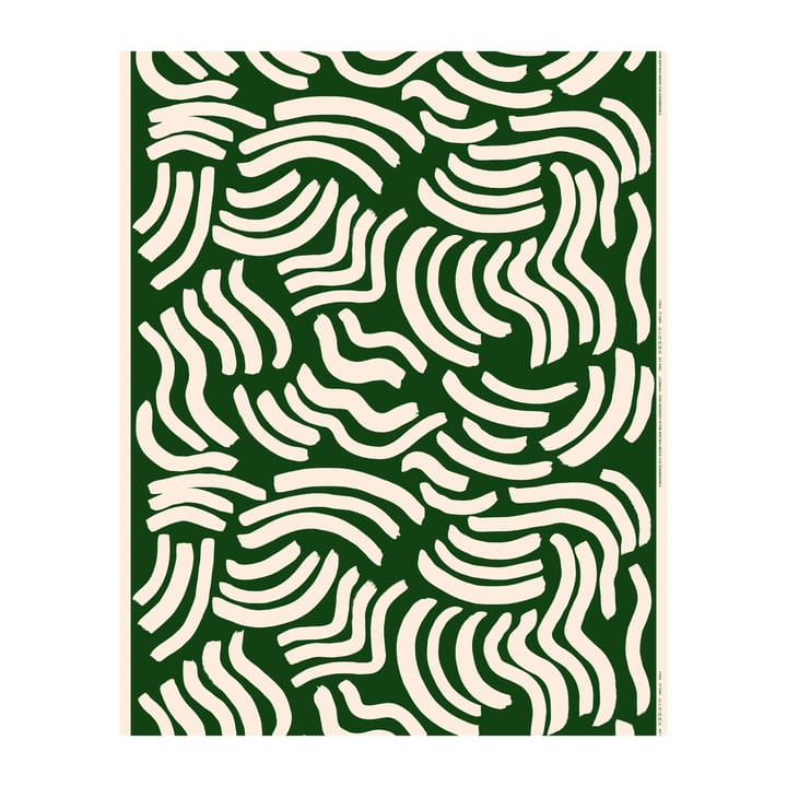 Mantel resinado Hyräily - Verde-algodón - Marimekko