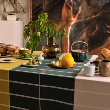 Mantel Tiiliskivi 156x280 cm - Amarillo-beige-verde oscuro - Marimekko