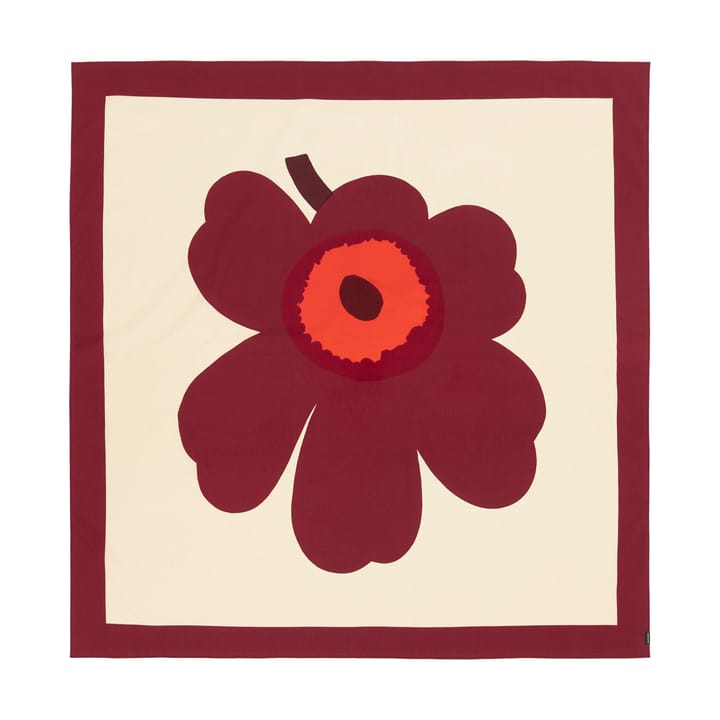 Mantel Unikko 140x140 cm - Vanilla-burgundy-red - Marimekko