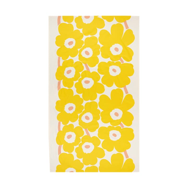 Mantel Unikko 140x250 cm - Cotton-yellow-pink - Marimekko