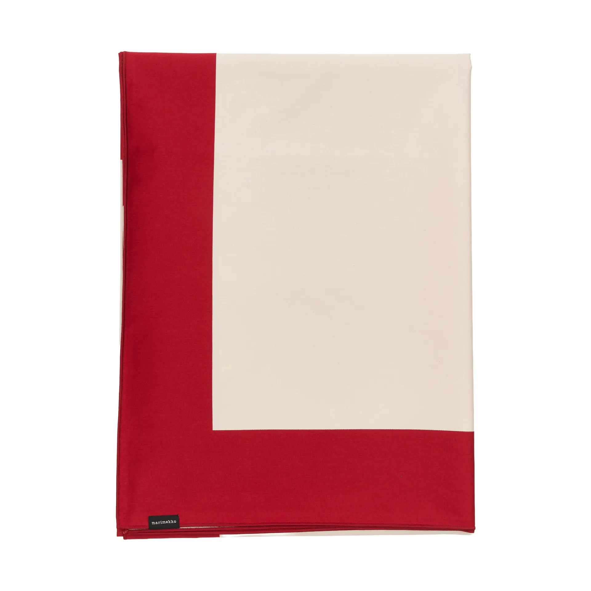 Mantel Unikko, Off white-cranberry-rose, 140x140 cm Marimekko