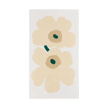 Mantel Unikko - White-hay-sand-emerald - Marimekko