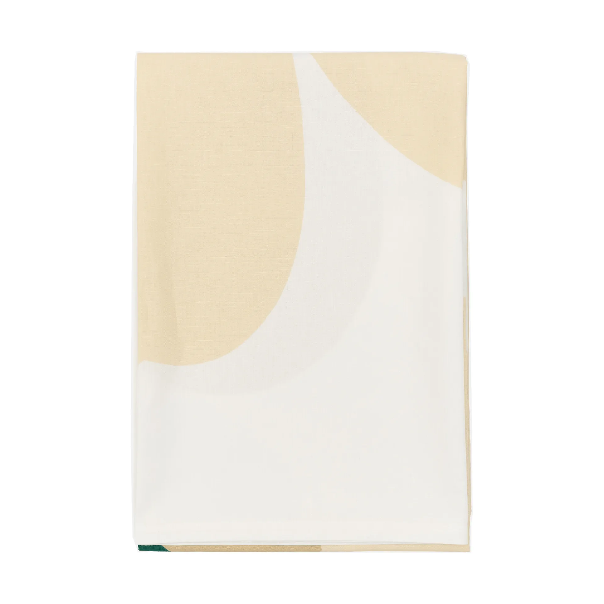 Mantel Unikko, White-hay-sand-emerald Marimekko
