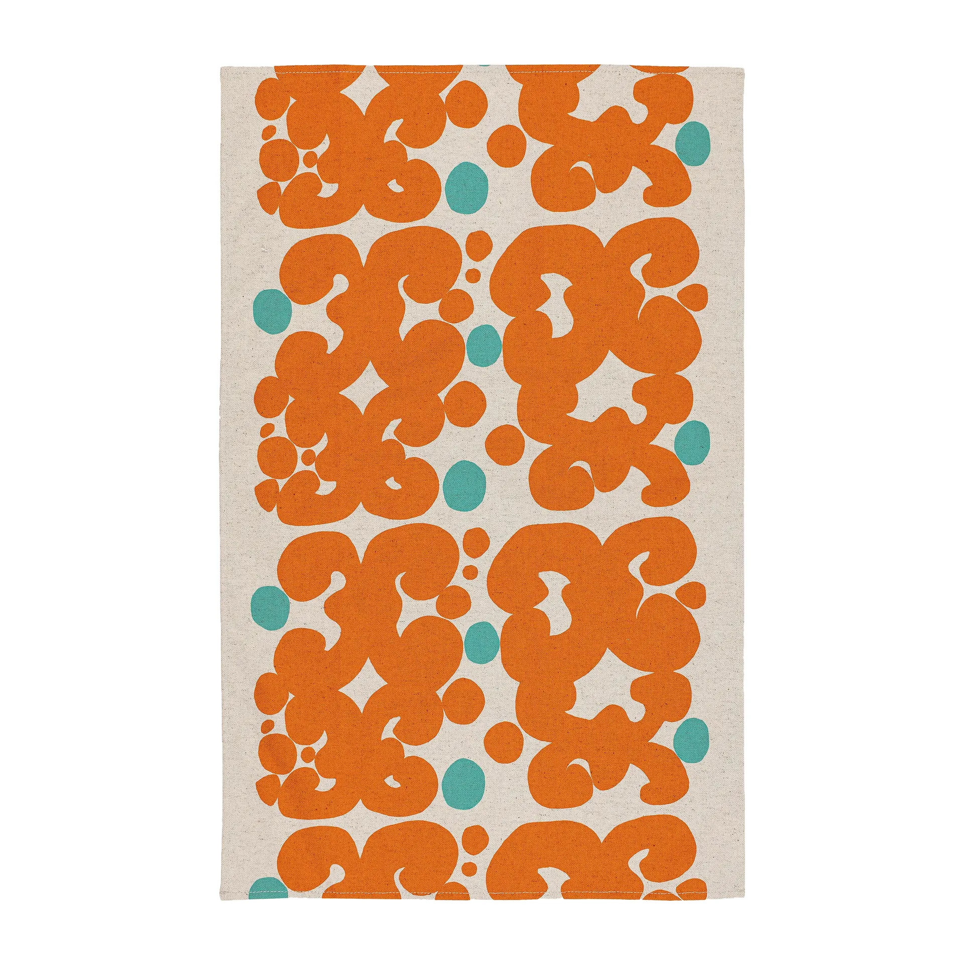 Paño de cocina Keidas 43x70 cm, Beige-naranja-turquesa Marimekko