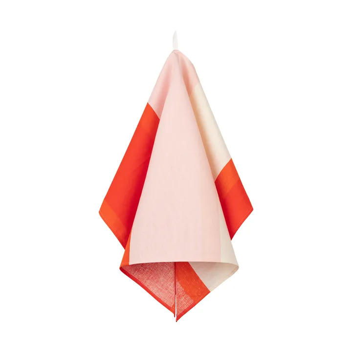 Paño de cocina Unikko 47x70 cm - Off white-pink-orange red - Marimekko