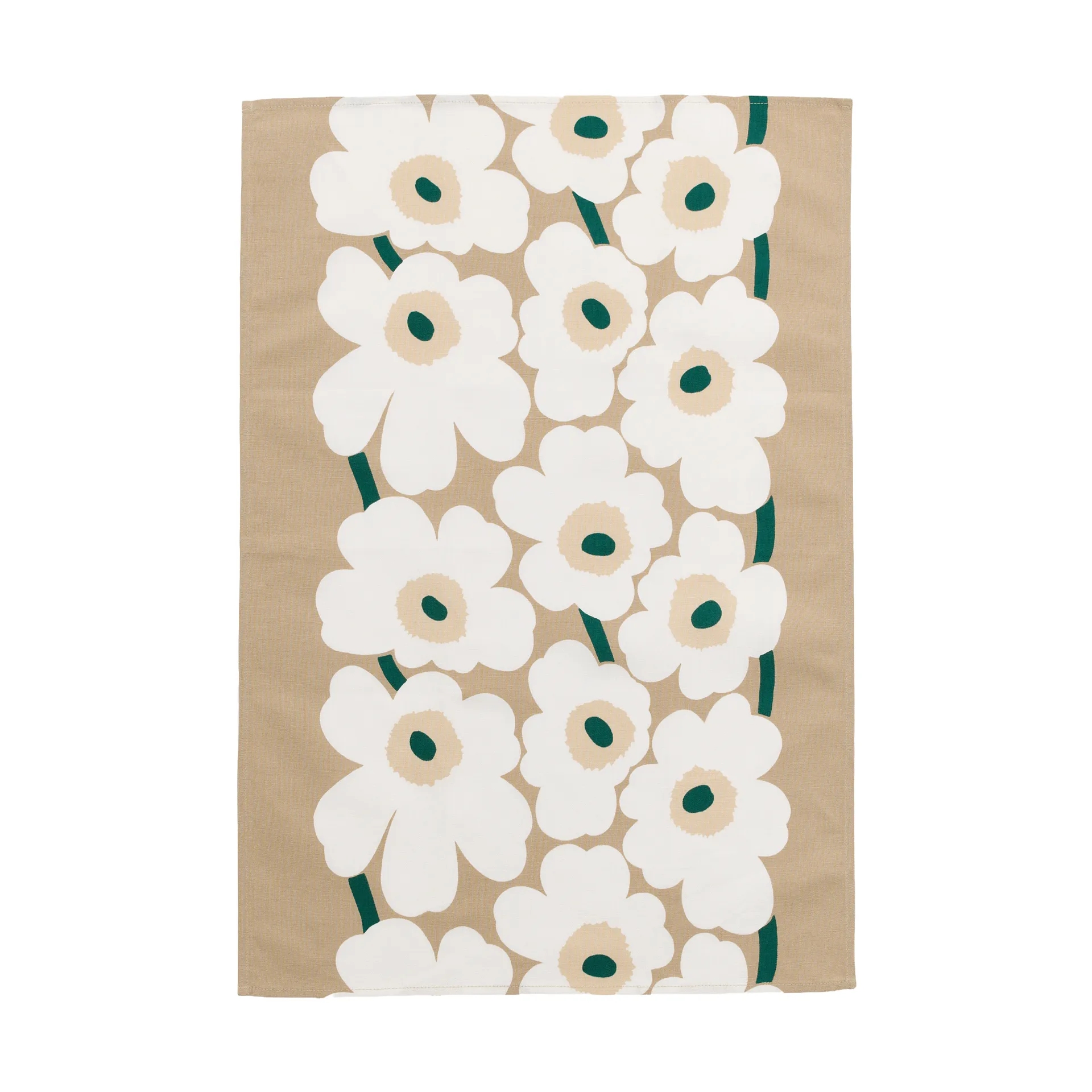Paño de cocina Unikko 47x70 cm, Sand-white-hay-emerald Marimekko