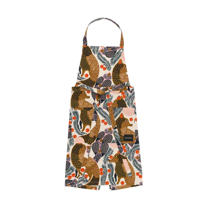 Pieni Ketunmarja delantal - White-multicolor - Marimekko