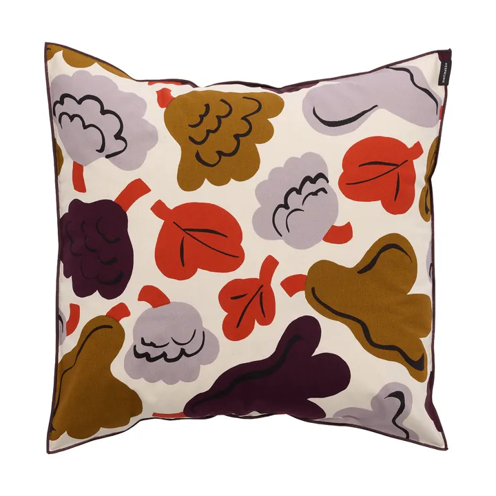 Pieni Kukasta Kukkaan funda de cojín - Hay-plum-bronze-terracotta, 50x50 cm - Marimekko
