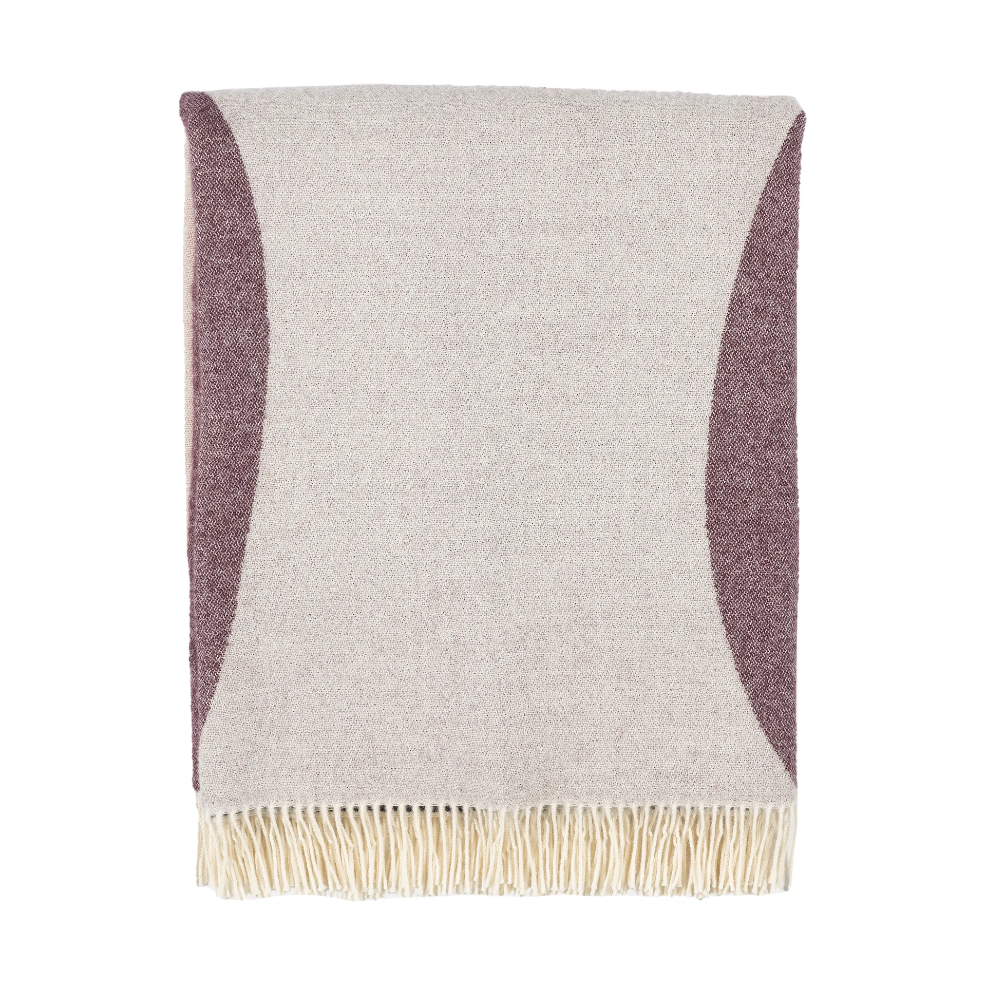 Plaid Sambara 140x180 cm, Off white-red-brown Marimekko