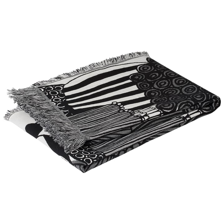 Plaid Siirtolapuutarha 130x180 cm - Off white-negro - Marimekko