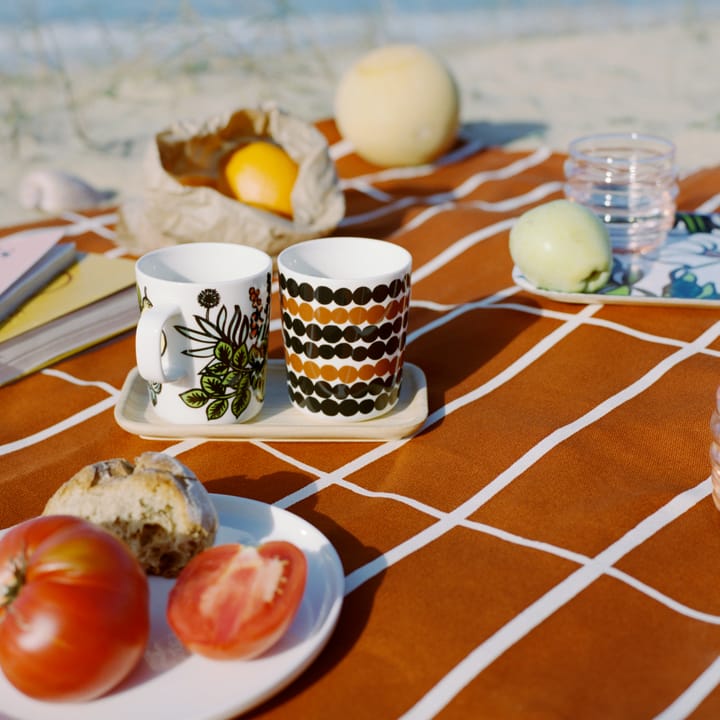 Plato blanco Oiva, 20 cm Marimekko