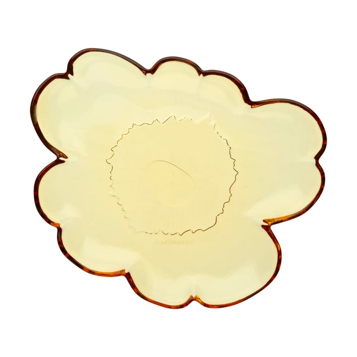 Plato de cristal Unikko 20 cm - Amber - Marimekko