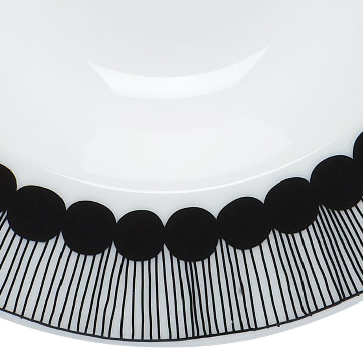 Plato hondo Siirtolapuutarha Ø20 cm, negro-blanco Marimekko