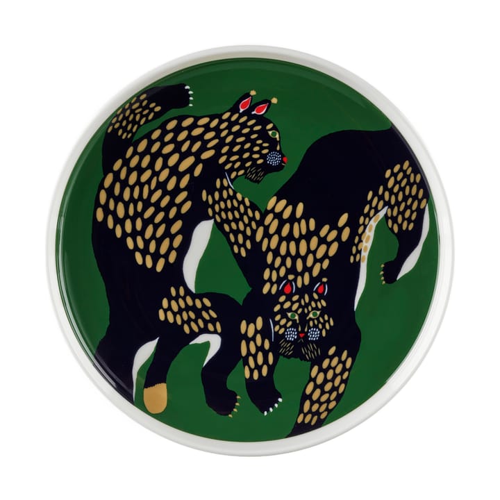 Plato Ilves Ø20 cm - White-green-dark blue - Marimekko