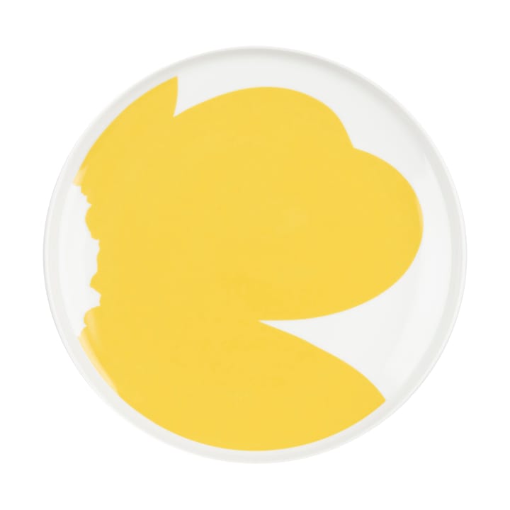 Plato Iso Unikko Ø25 cm - White-spring yellow - Marimekko