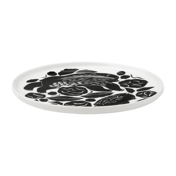 Plato Karhuemo Ø20 cm - blanco-verde oscuro - Marimekko