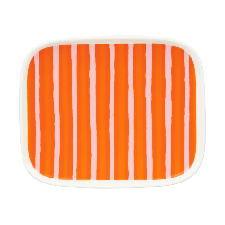 Plato Oiva Piccolo 12x15 cm - Naranja-rosa - Marimekko