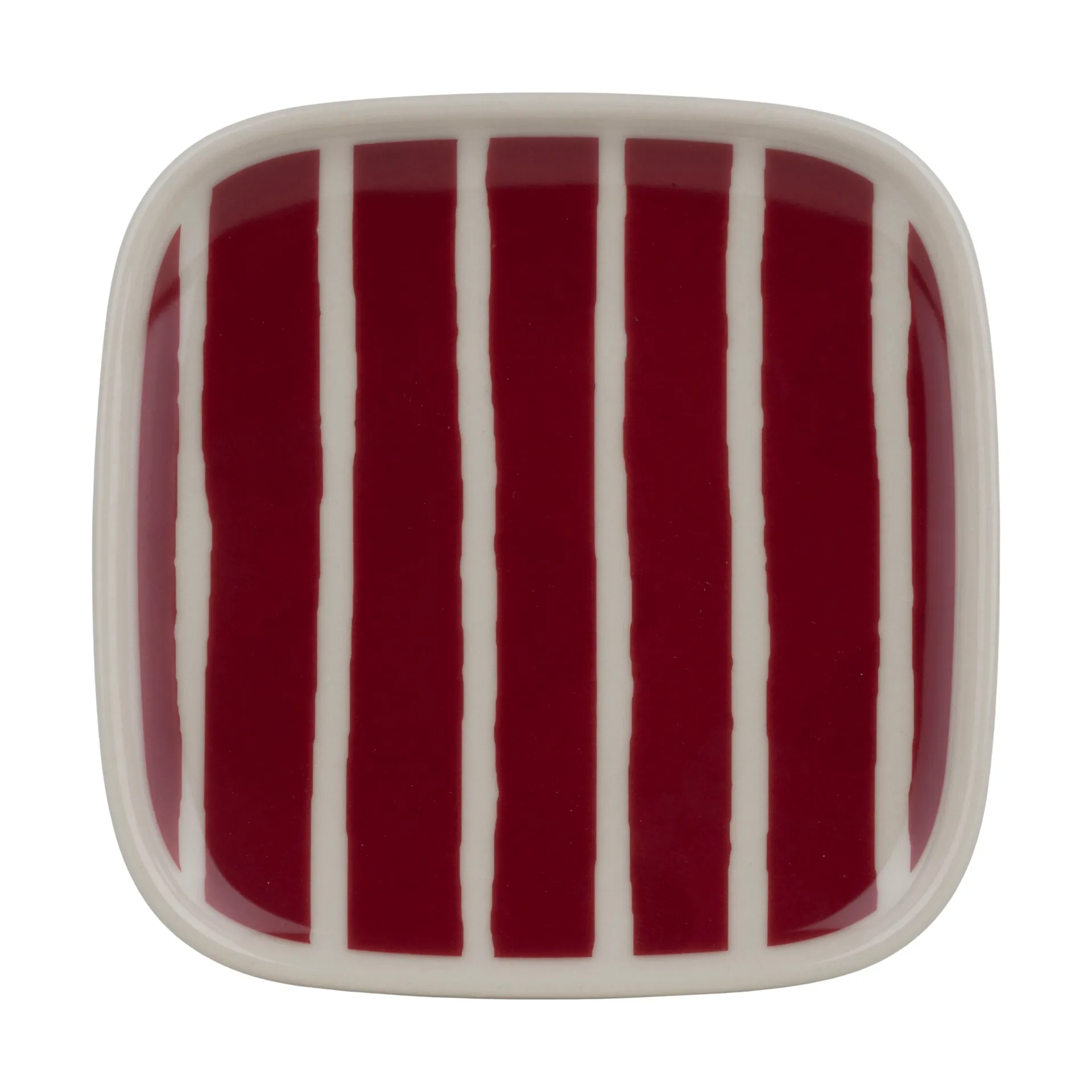 Plato Piccolo 10x10 cm, Burgundy Marimekko