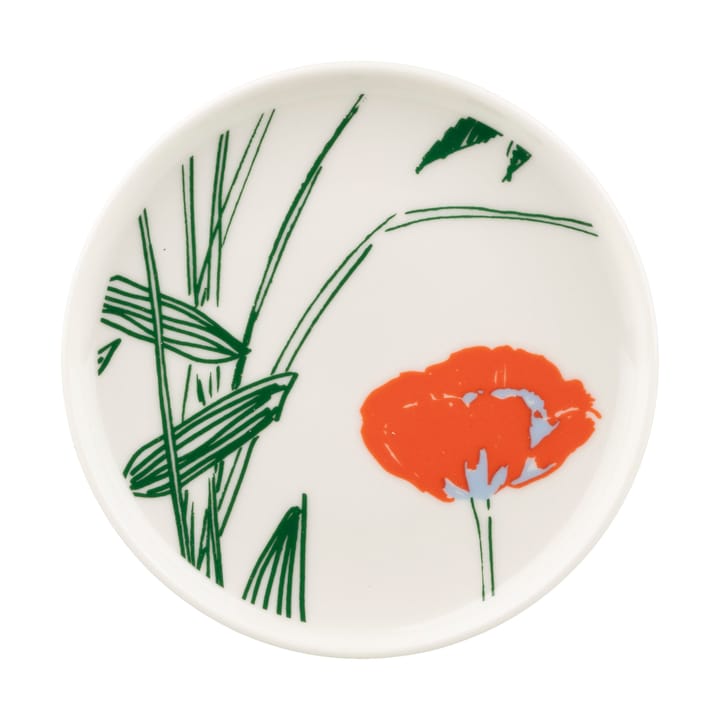Plato Puutarhakutsut Ø13,5 cm - White-green-orange - Marimekko