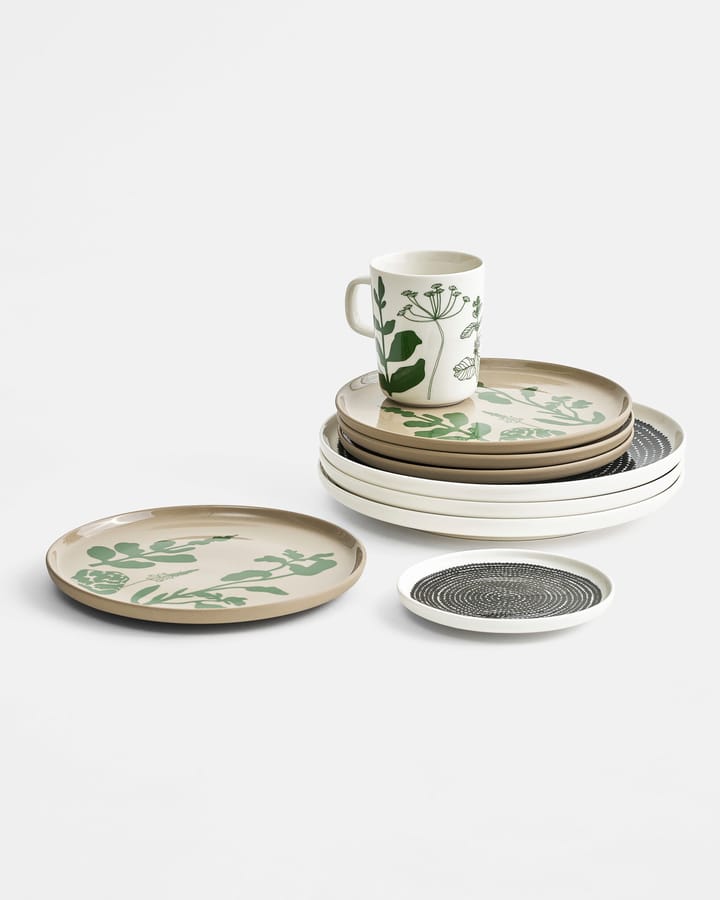 Plato Räsymatto Ø13,5 cm, negro-blanco Marimekko