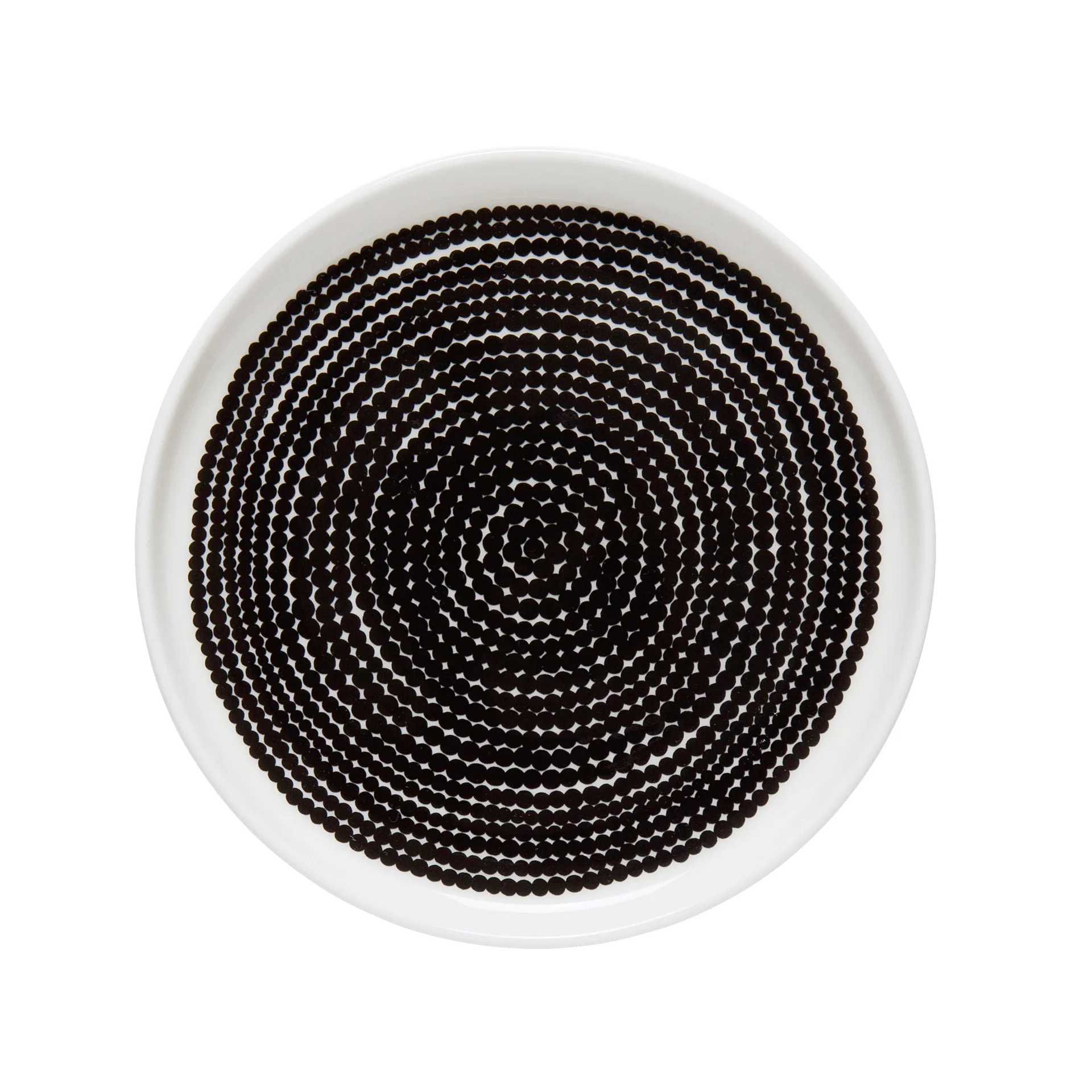 Plato Räsymatto Ø13,5 cm, negro-blanco Marimekko