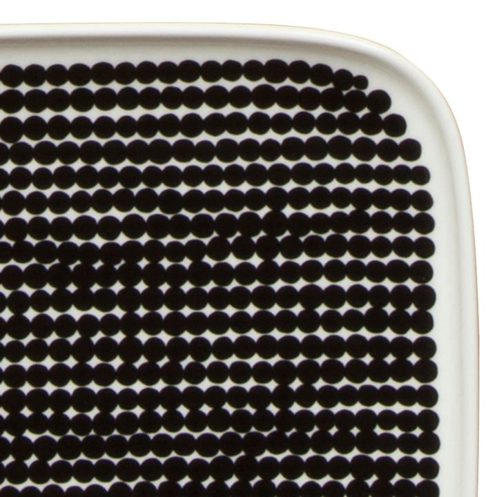 Plato Räsymatto 15x12 cm, negro-blanco Marimekko