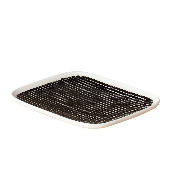 Plato Räsymatto 15x12 cm, negro-blanco Marimekko