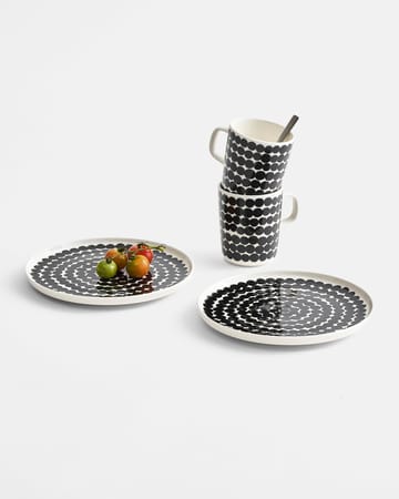 Plato Räsymatto Ø20 cm - negro-blanco - Marimekko