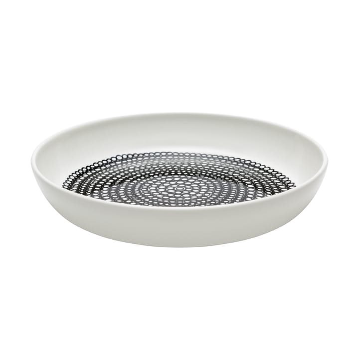 Plato Räsymatto Ø20,5 cm, blanco-negro Marimekko