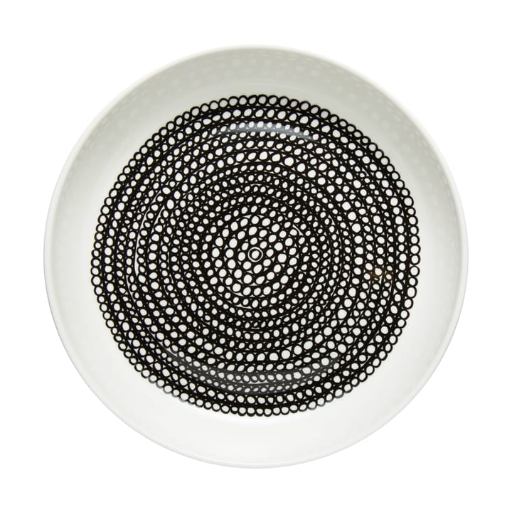 Plato Räsymatto Ø20,5 cm - blanco-negro - Marimekko