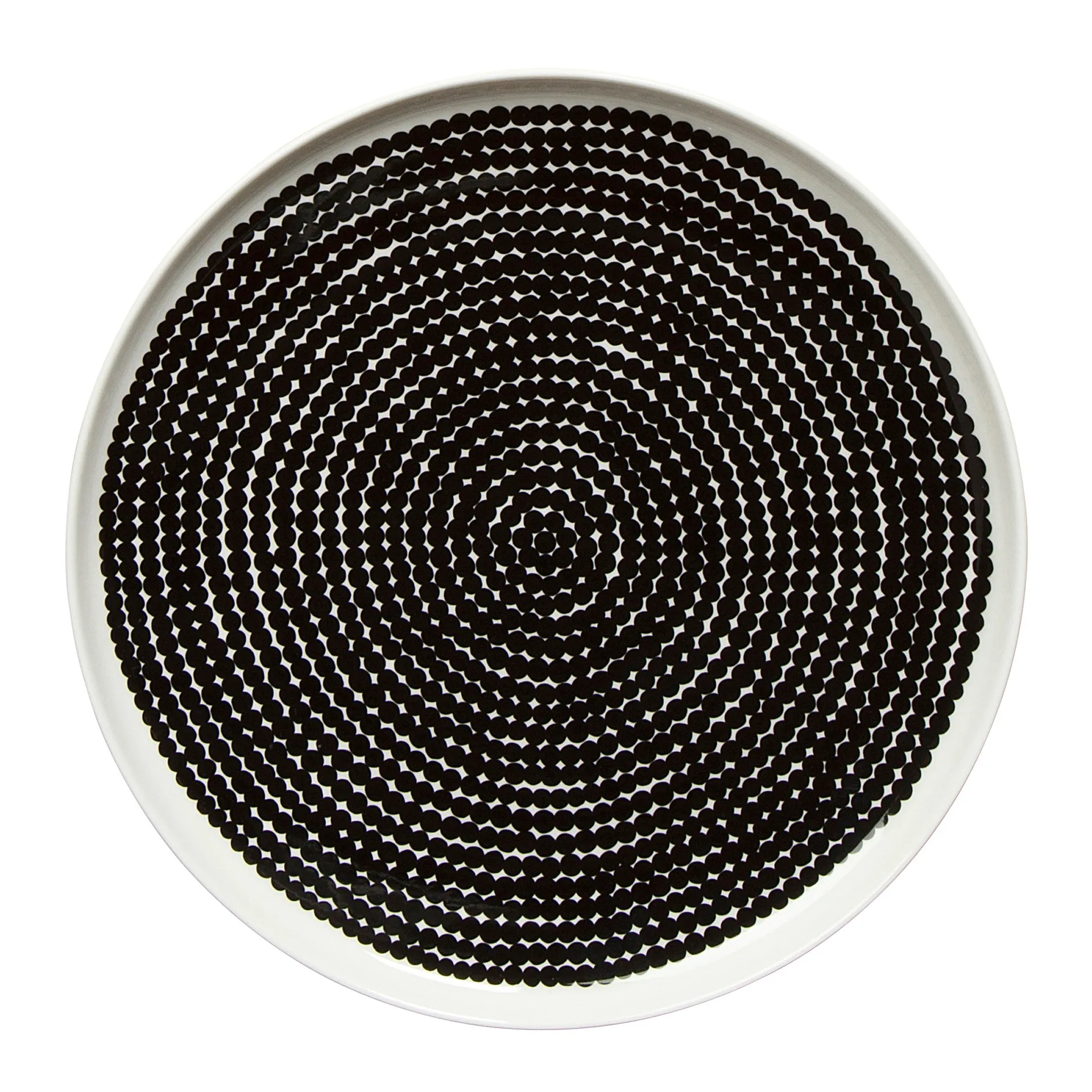 Plato Räsymatto Ø 25 cm, negro-blanco Marimekko