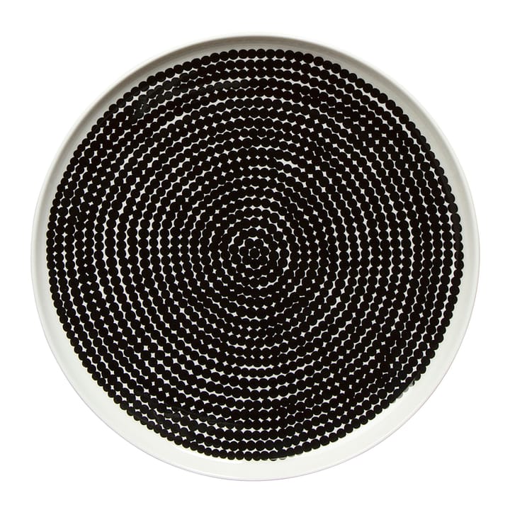 Plato Räsymatto Ø 25 cm - negro-blanco - Marimekko