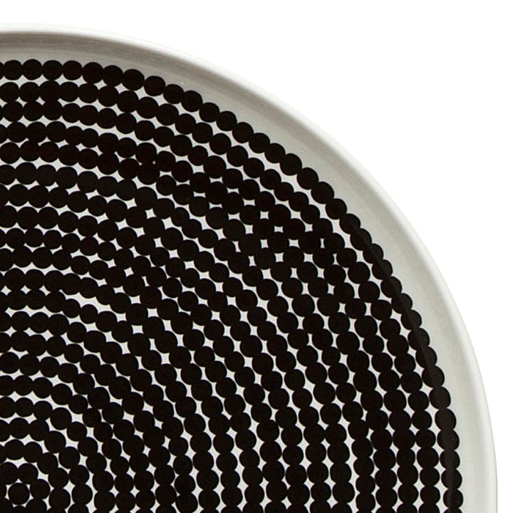 Plato Räsymatto Ø 25 cm, negro-blanco Marimekko