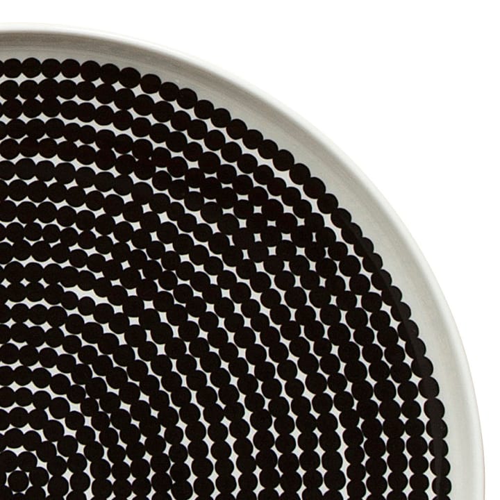 Plato Räsymatto Ø 25 cm - negro-blanco - Marimekko