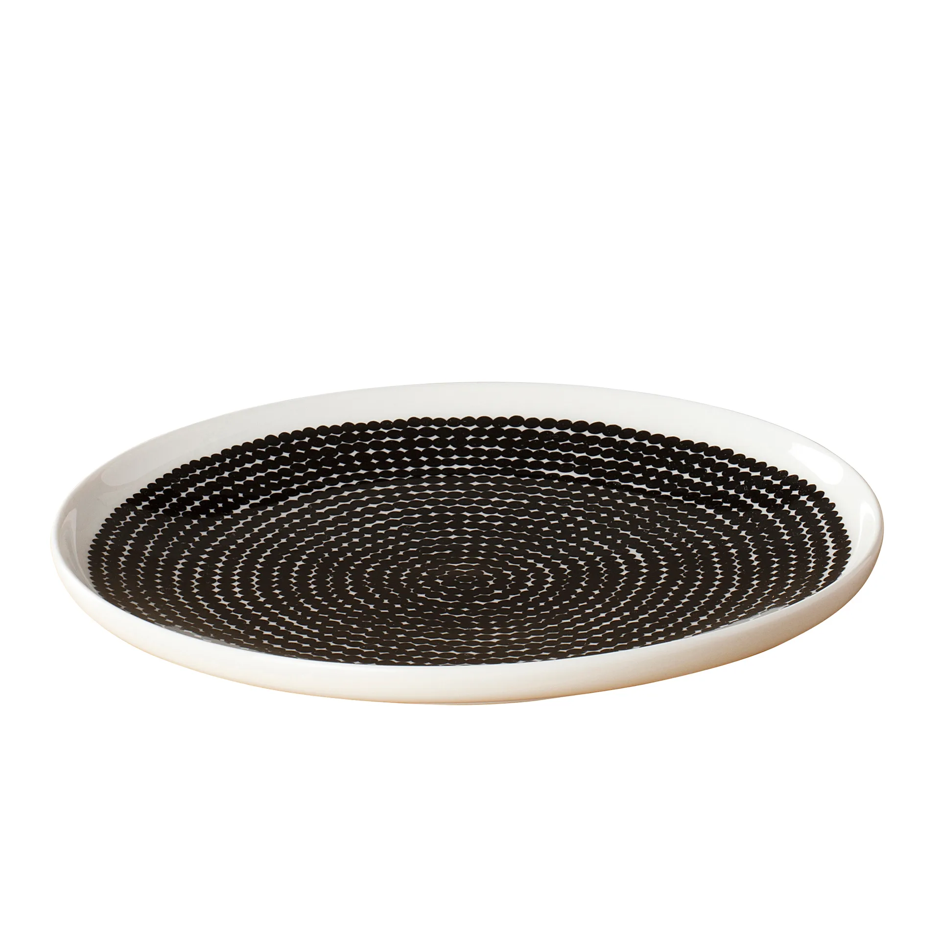 Plato Räsymatto Ø 25 cm, negro-blanco Marimekko