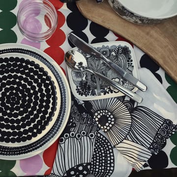 Plato Siirtolapuutarha 15x12 cm - negro-blanco (Finlandia 100 años) - Marimekko