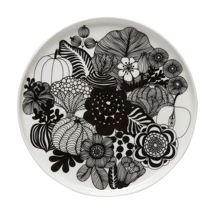 Plato Siirtolapuutarha Ø20 cm - negro-blanco (Finlandia 100 años) - Marimekko