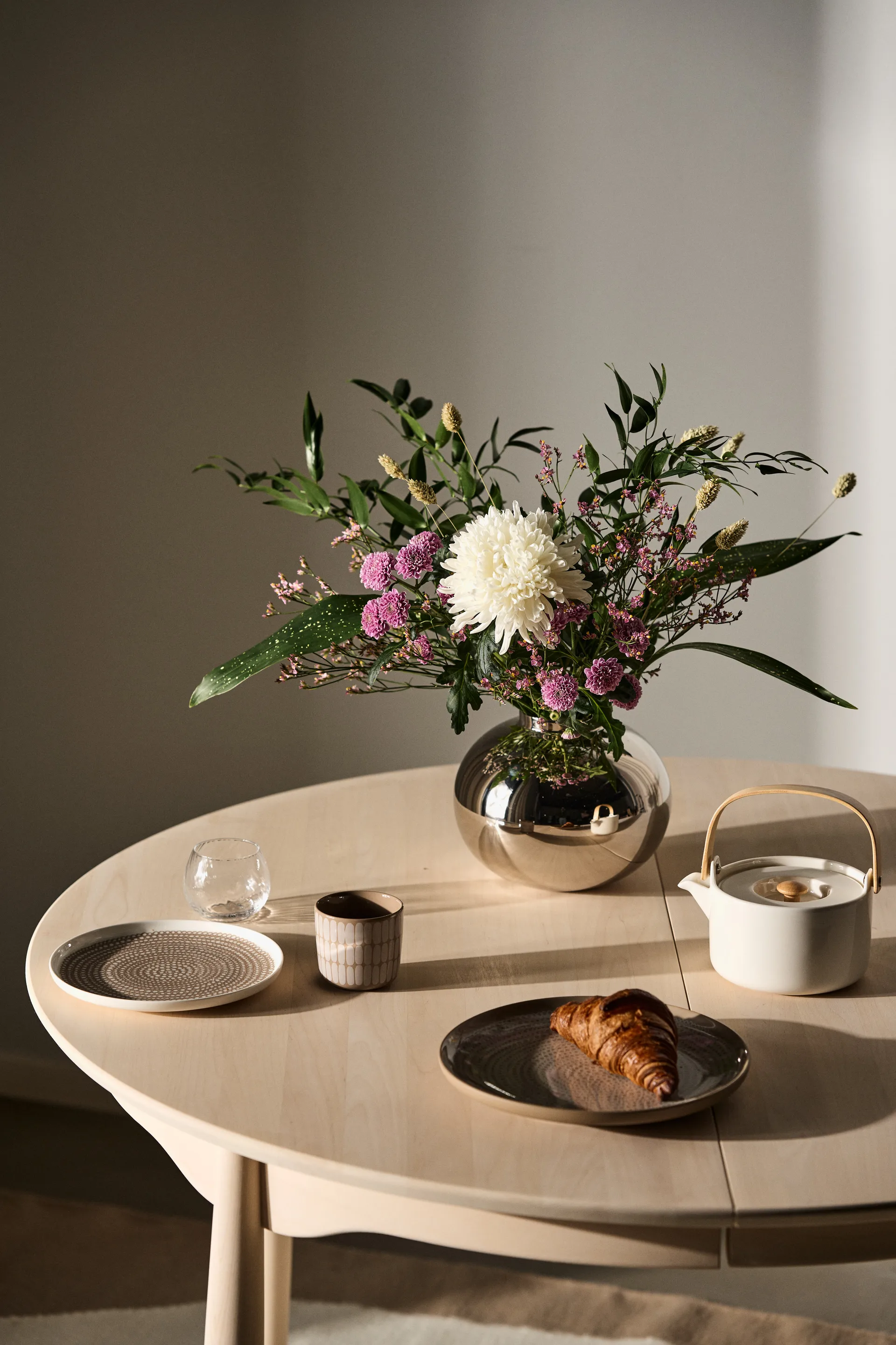 Plato Siirtolapuutarha Ø25 cm, Terra-white Marimekko