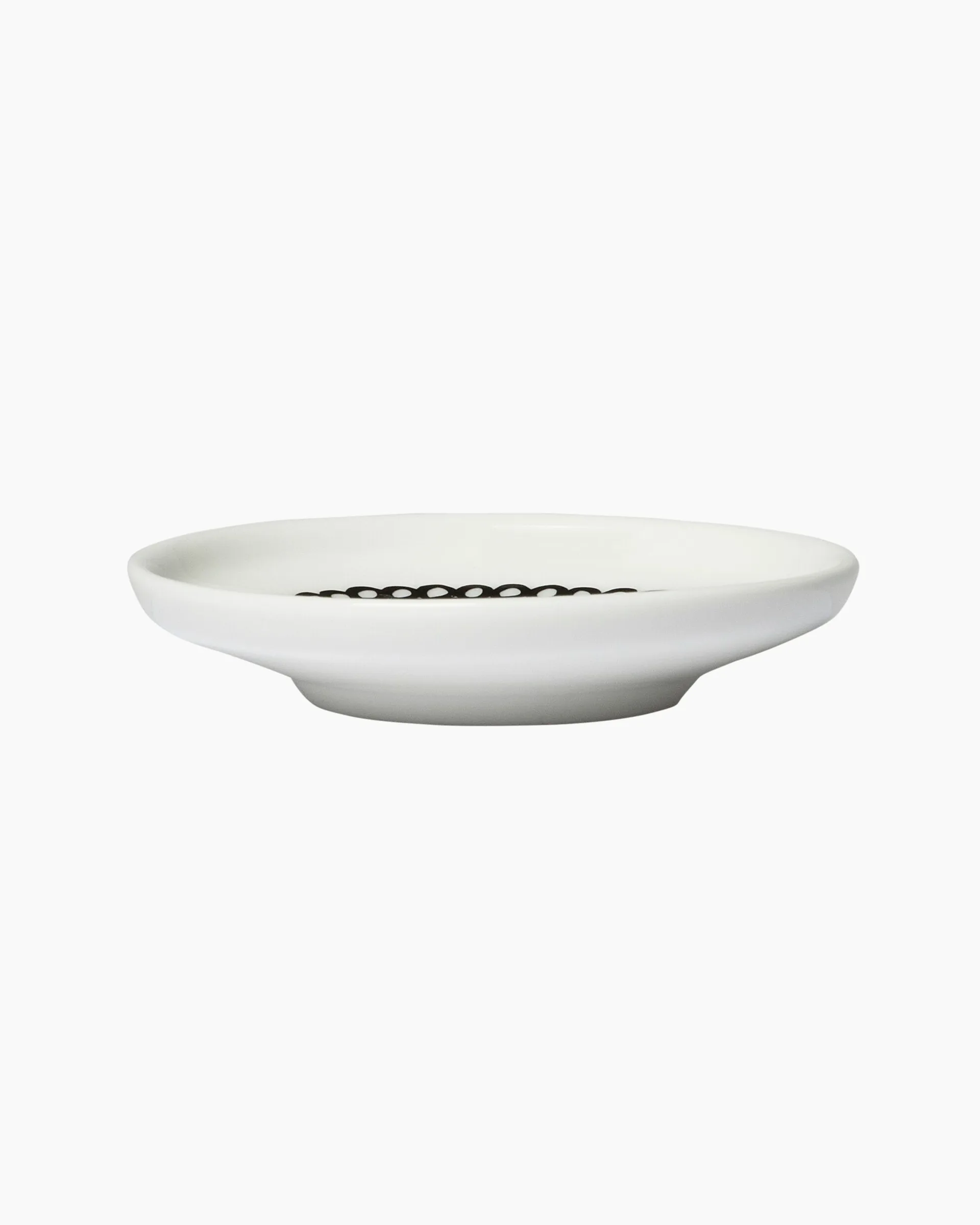 Plato Siirtolapuutarha 8,5 cm, negro-blanco Marimekko