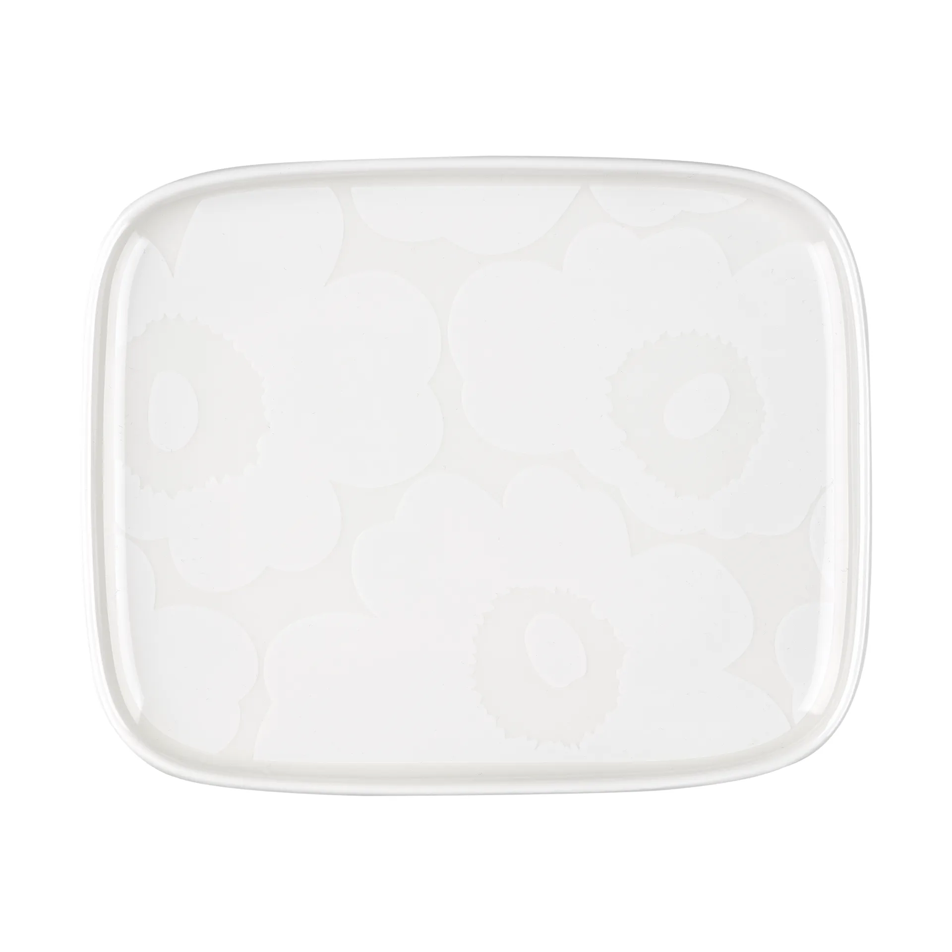 Plato Unikko 12x15 cm, White Marimekko