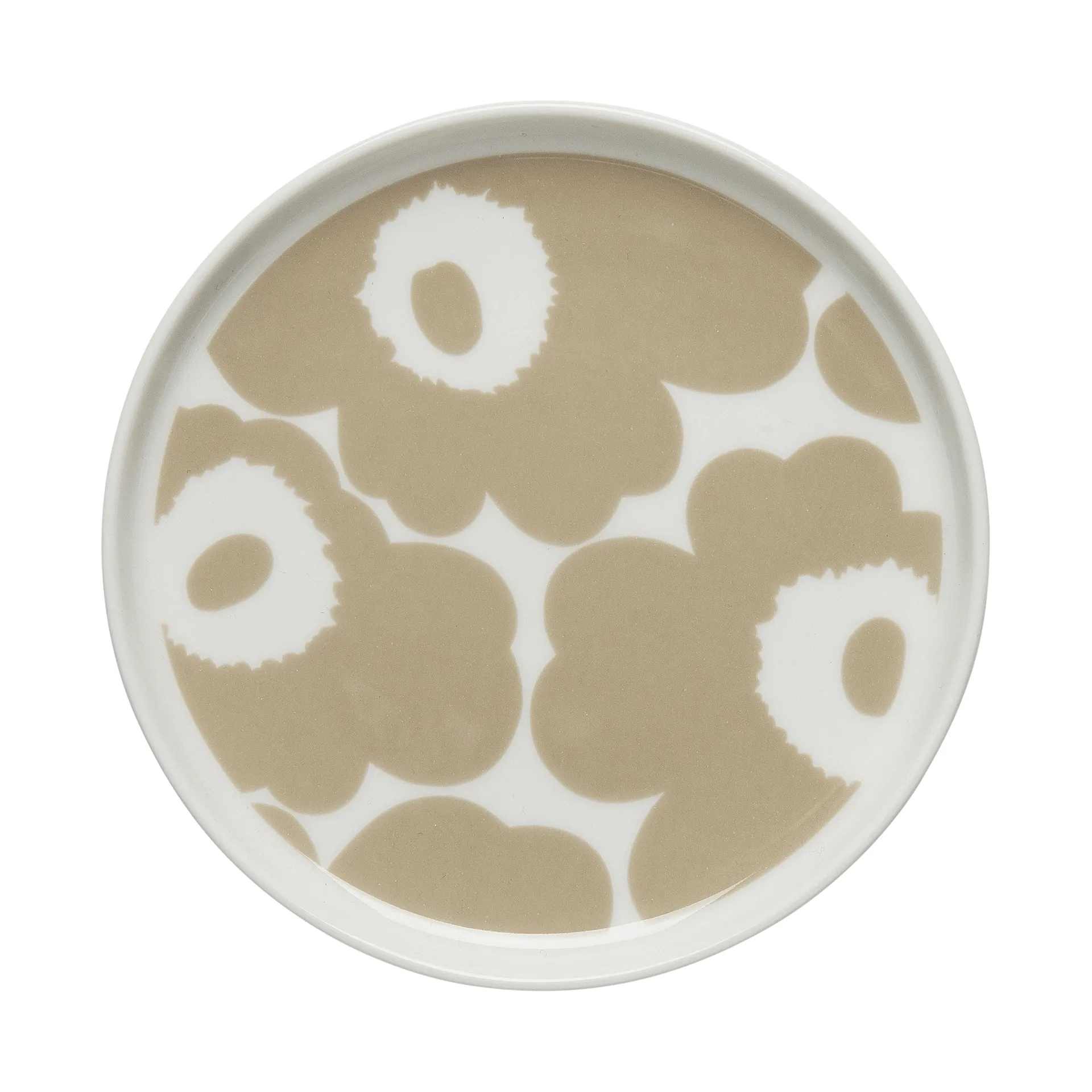 Plato Unikko Ø13,5 cm, blanco-beige Marimekko