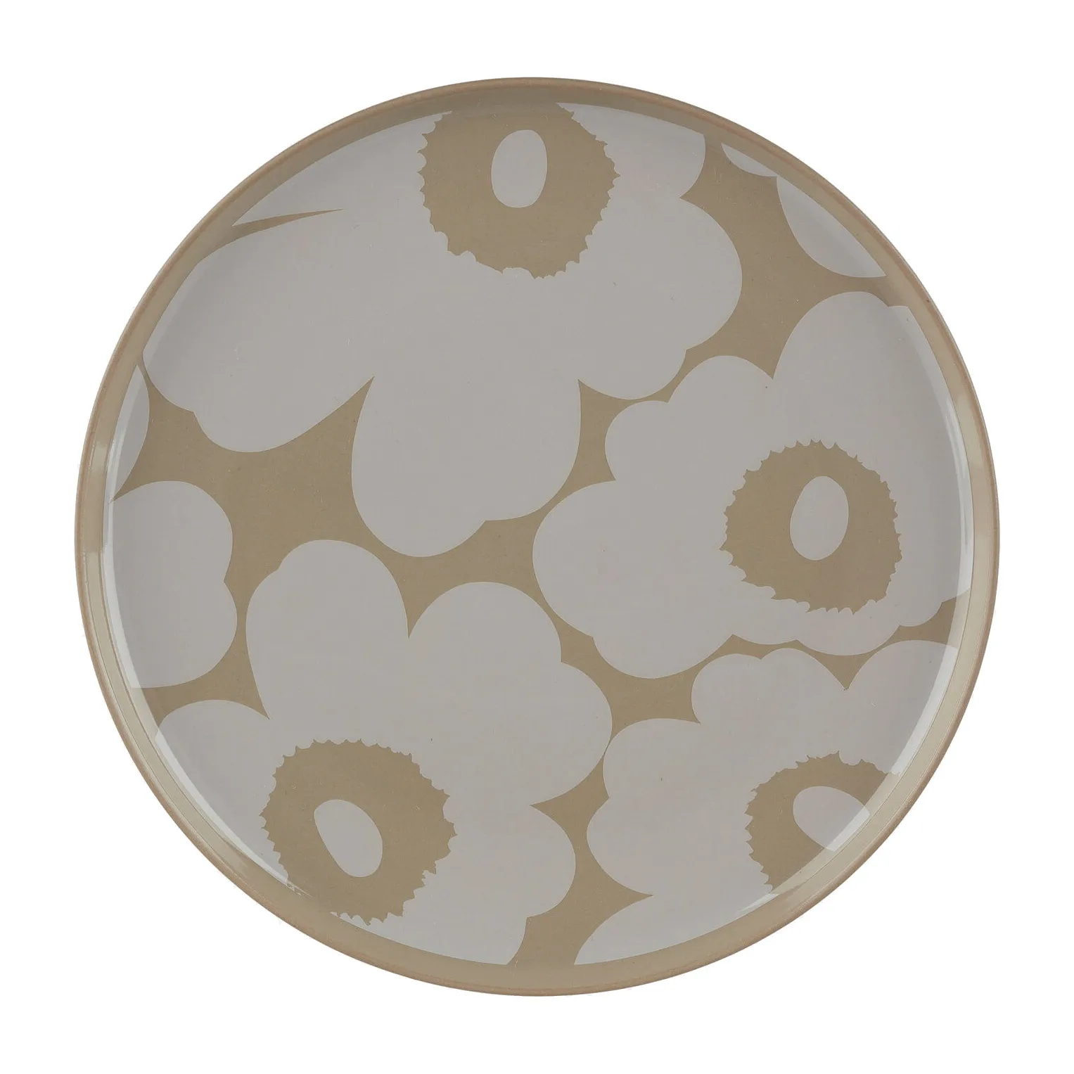 Plato Unikko Ø20 cm, terra-blanco Marimekko