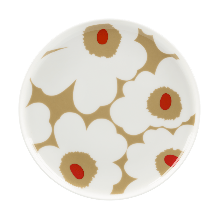 Plato Unikko Ø20 cm - White-beige-red - Marimekko