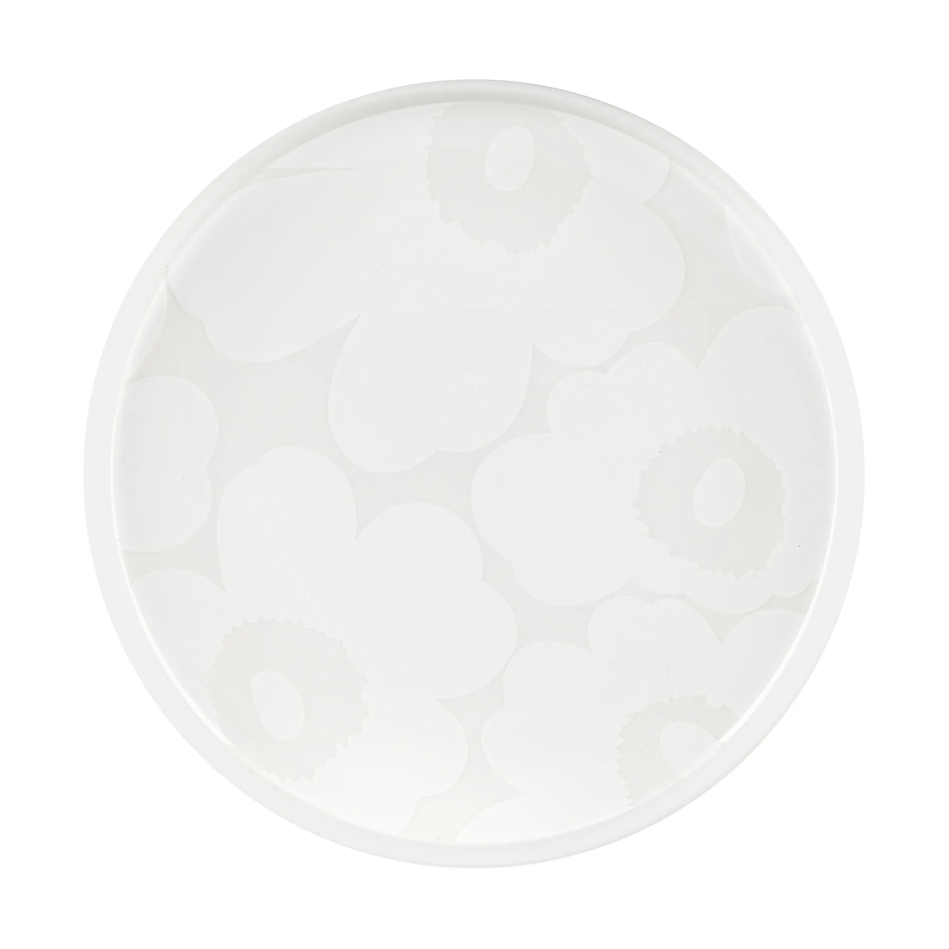 Plato Unikko Ø20 cm, White-off white Marimekko