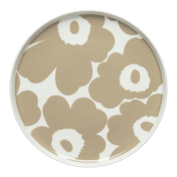 Plato Unikko beige-blanco - Ø20 cm - Marimekko