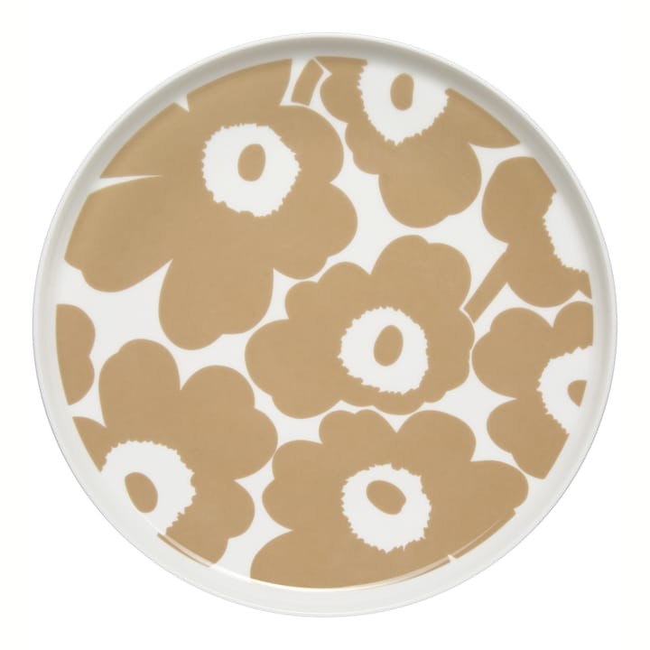 Plato Unikko beige-blanco - Ø25 cm - Marimekko