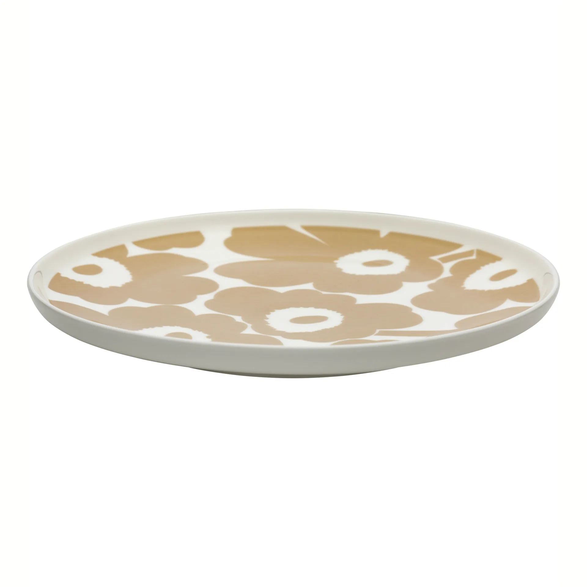 Plato Unikko beige-blanco, Ø25 cm Marimekko