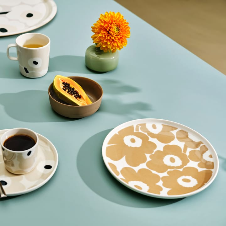 Plato Unikko beige-blanco, Ø25 cm Marimekko