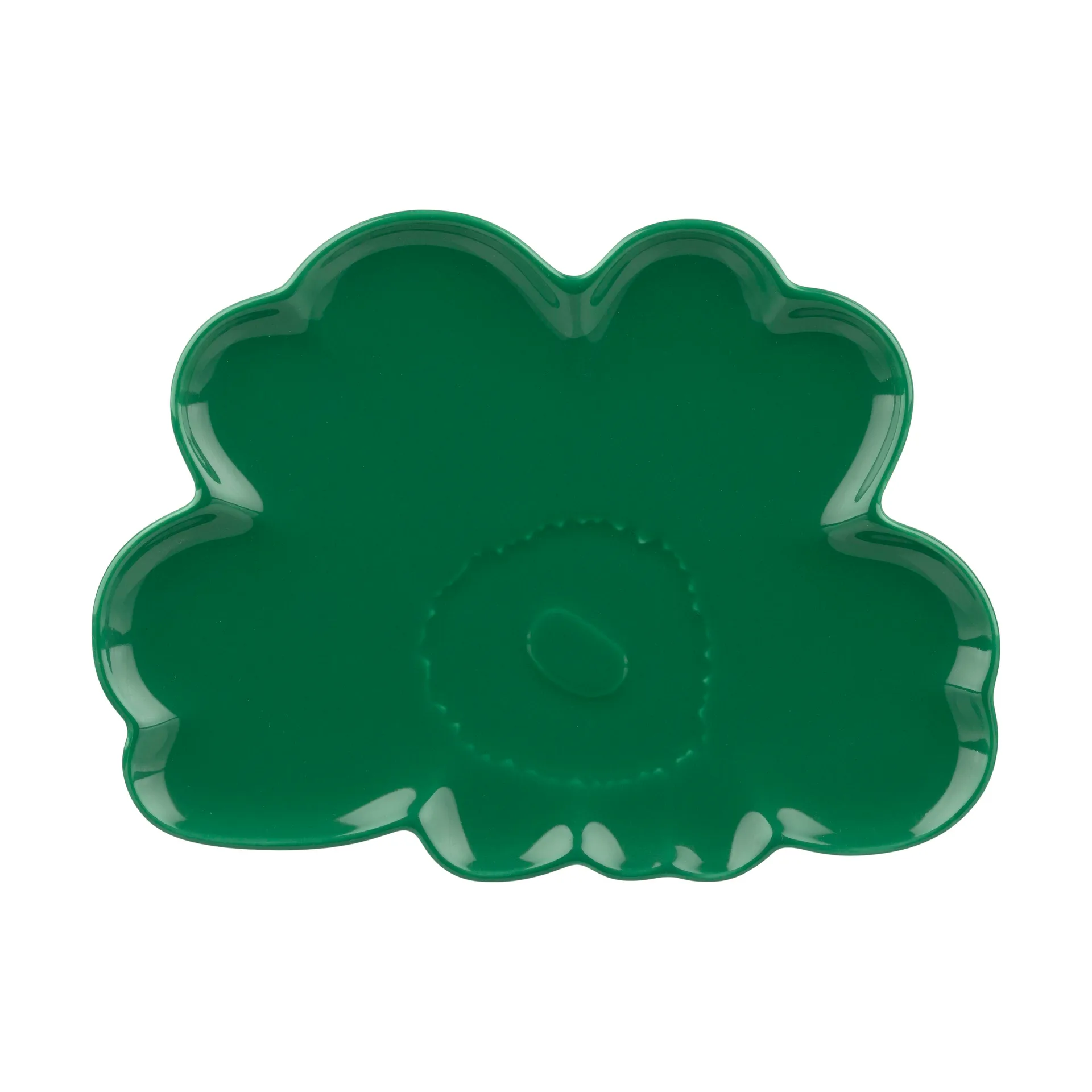 Plato Unikko shape 19 cm, Green Marimekko