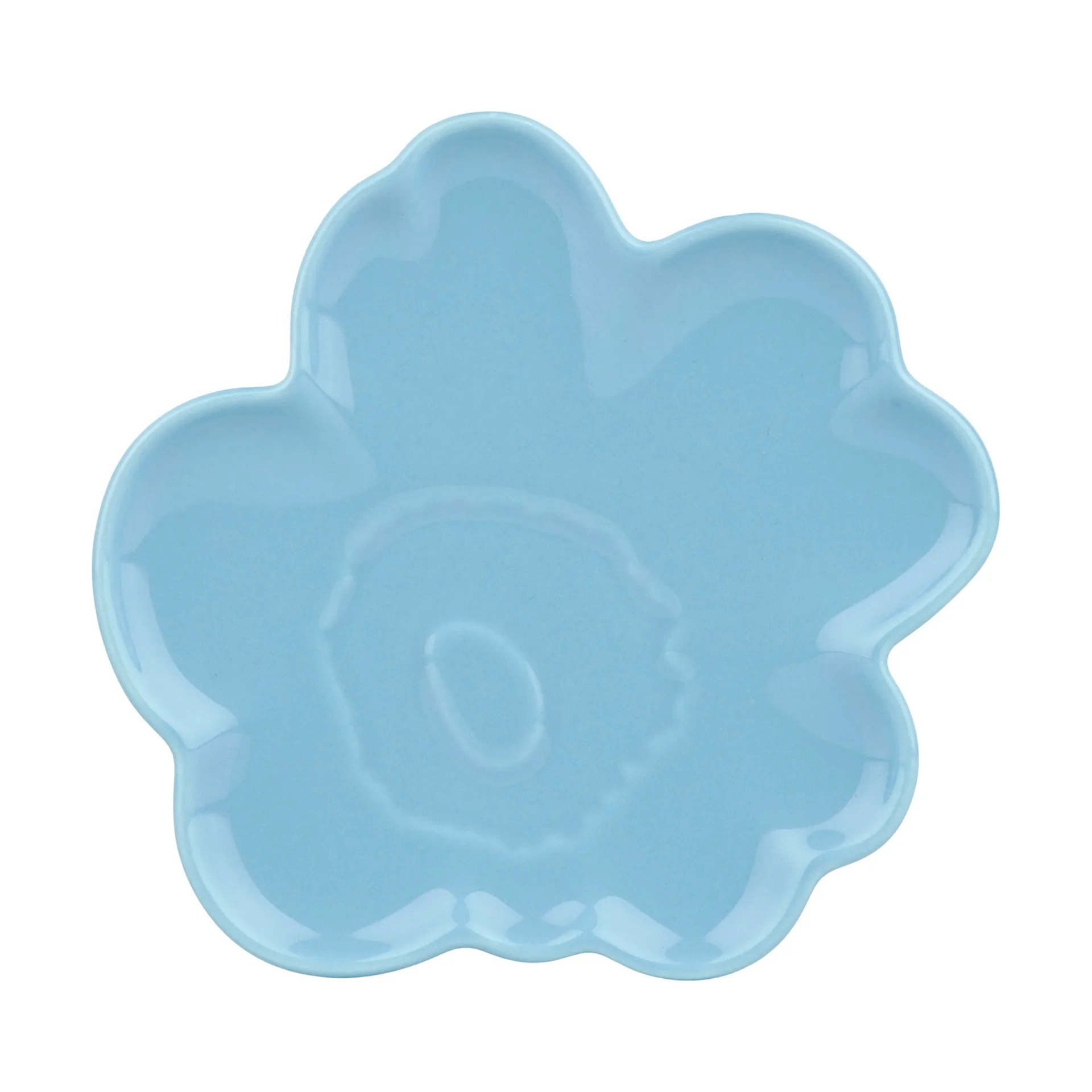 Plato Unikko shape 2-pack, Forget-me-not, stoneware Marimekko